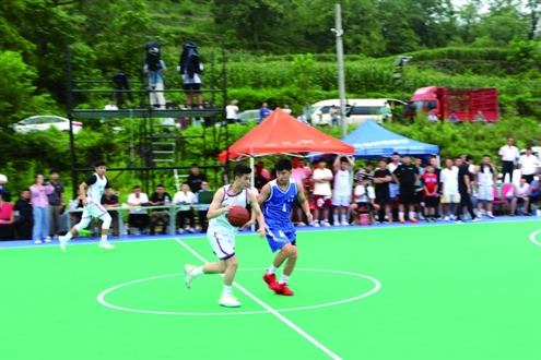 章丘区村BA决赛精彩上演